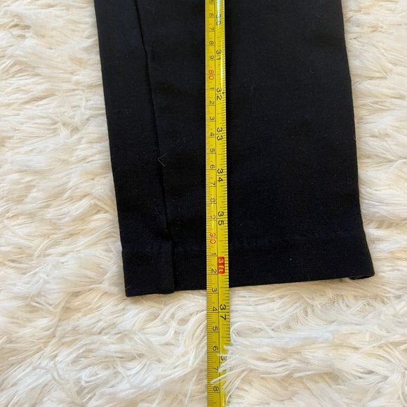 TAlbots Pants Women Medium Black Pull On Zip Legs Elastic Waist Stretch 13273 - Picture 10 of 11
